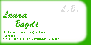 laura bagdi business card